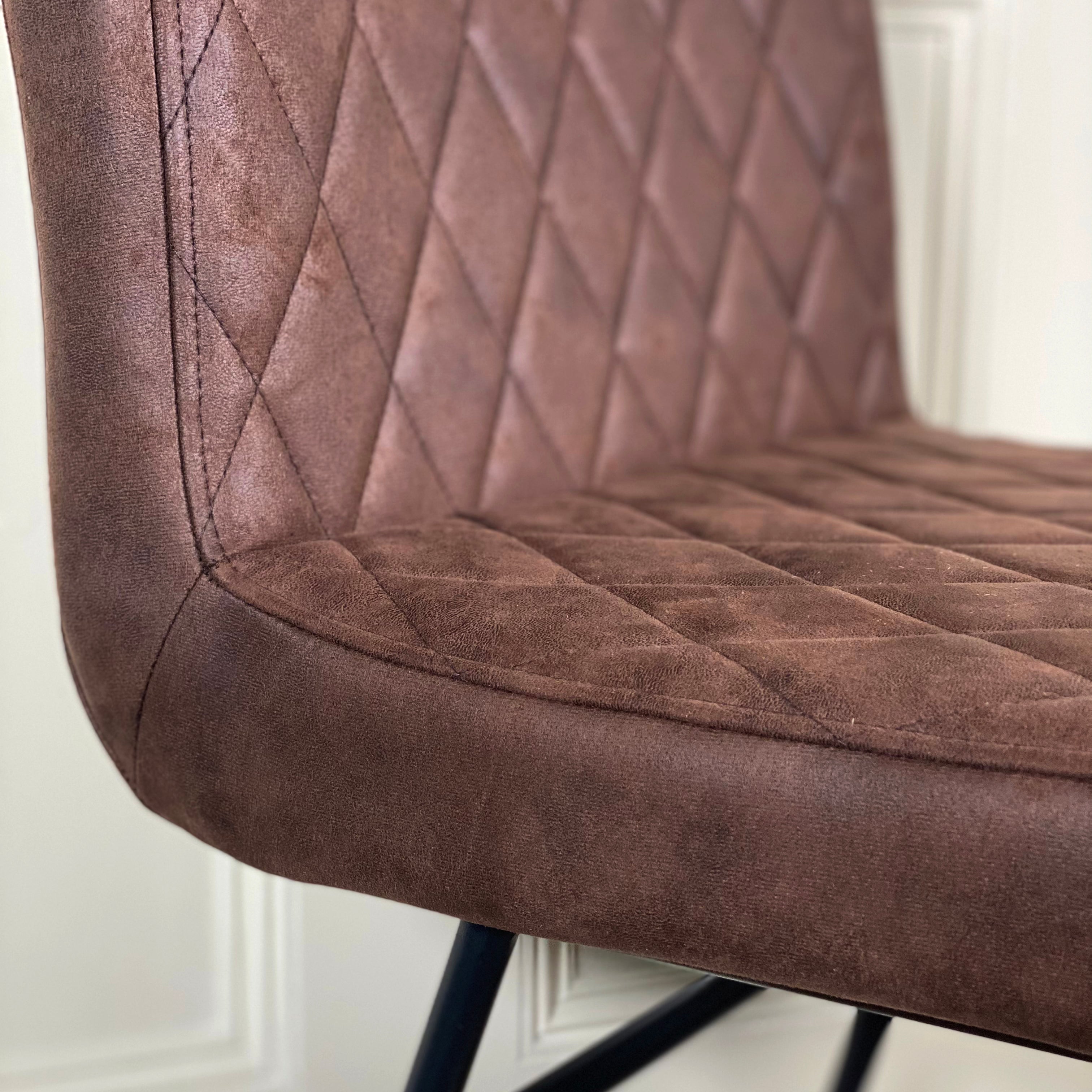 Diamond Bar Stool | Brown