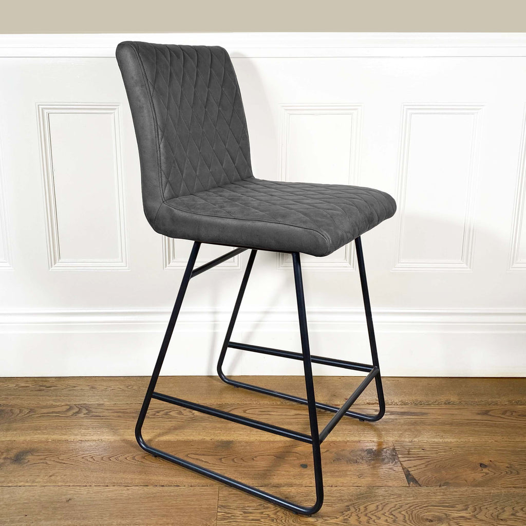 Diamond Bar Stool | Grey