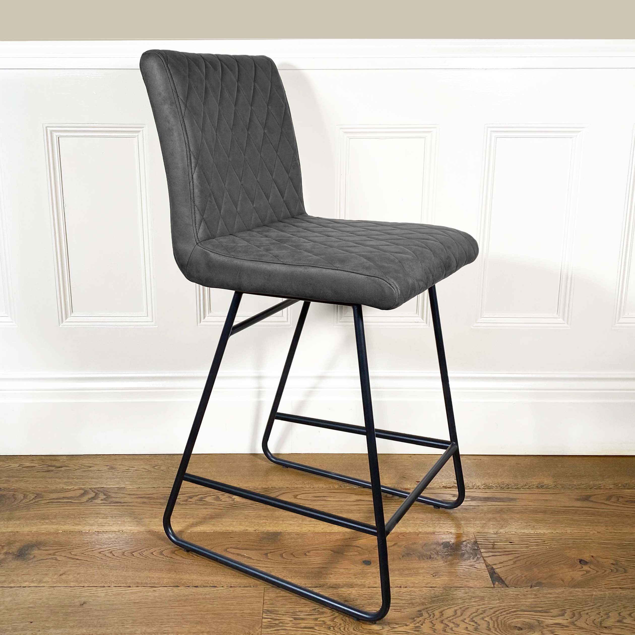 Diamond Bar Stool | Grey