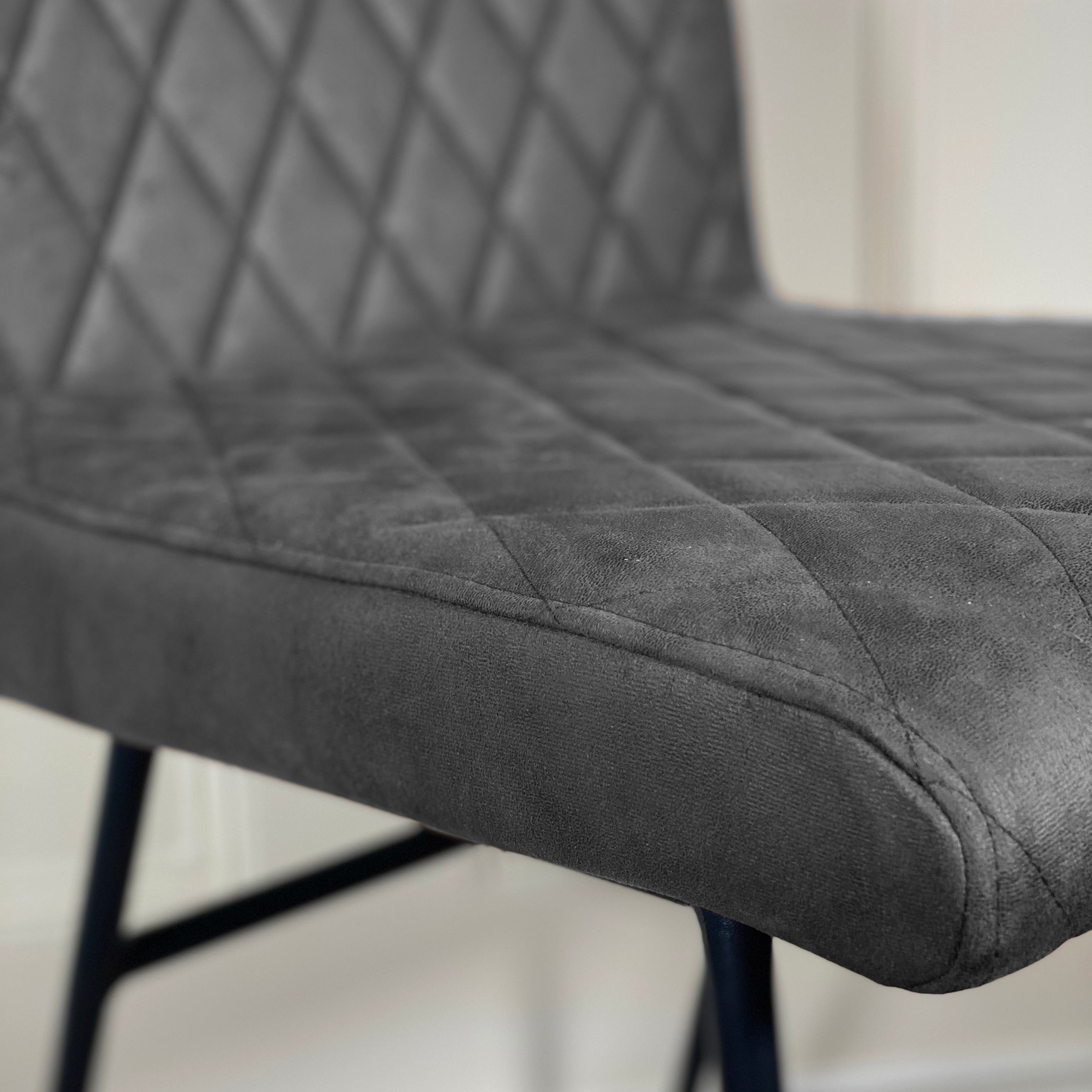 Diamond Bar Stool | Grey