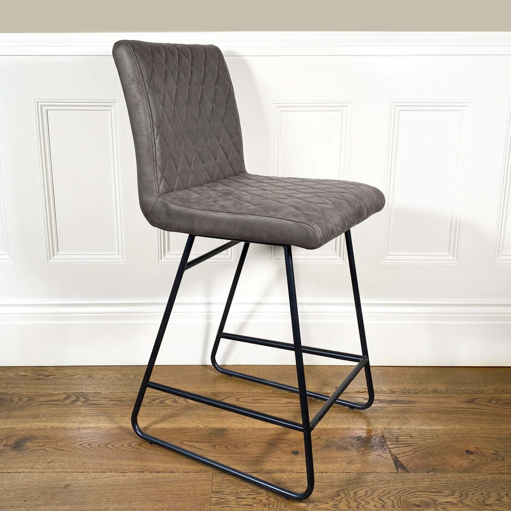 Diamond Bar Stool | Taupe