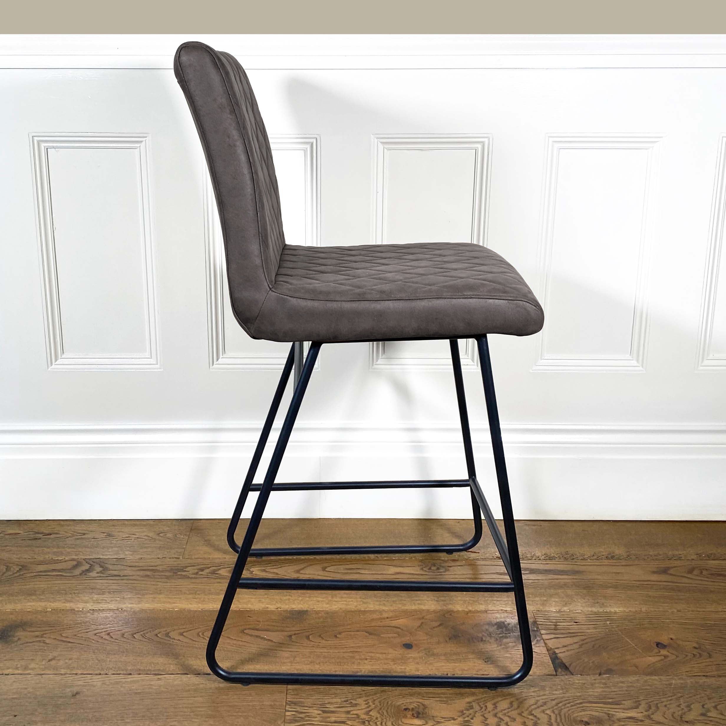 Diamond Bar Stool | Taupe