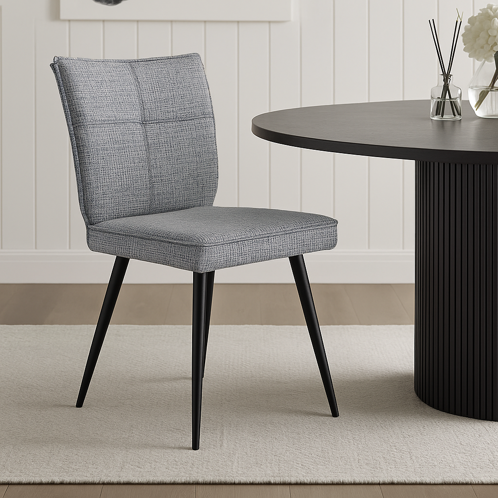 Denver Boucle Dining Chair | Grey