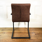 Ealing Industrial Dining Chair | Brown