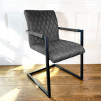 Ealing Industrial Dining Chair | Grey