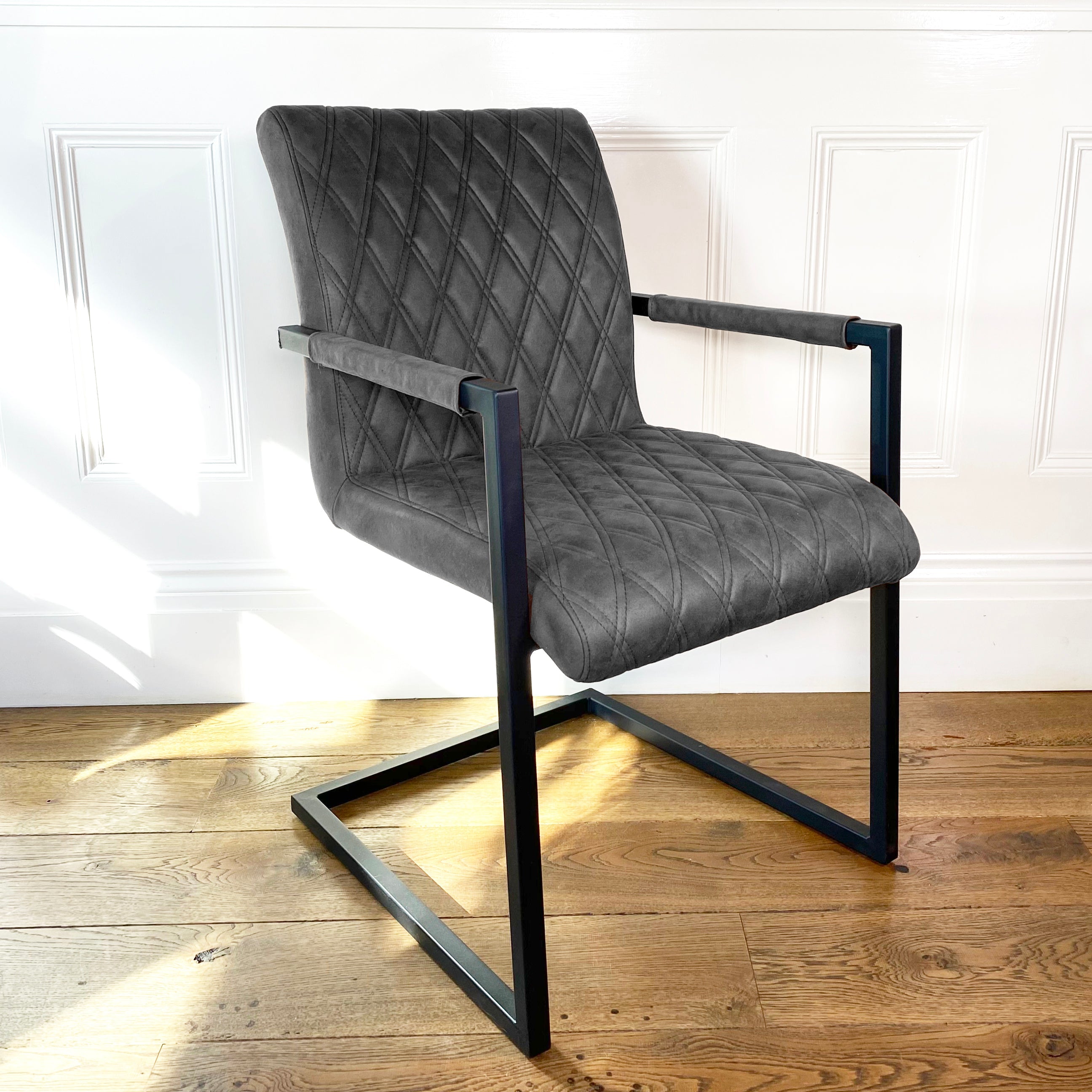 Ealing Industrial Dining Chair | Grey
