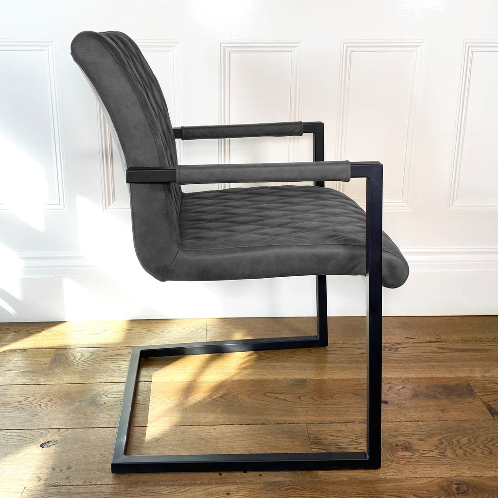 Ealing Industrial Dining Chair | Grey
