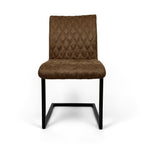 Ealing Industrial Dining Chair | Brown