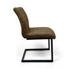 Ealing Industrial Dining Chair | Brown