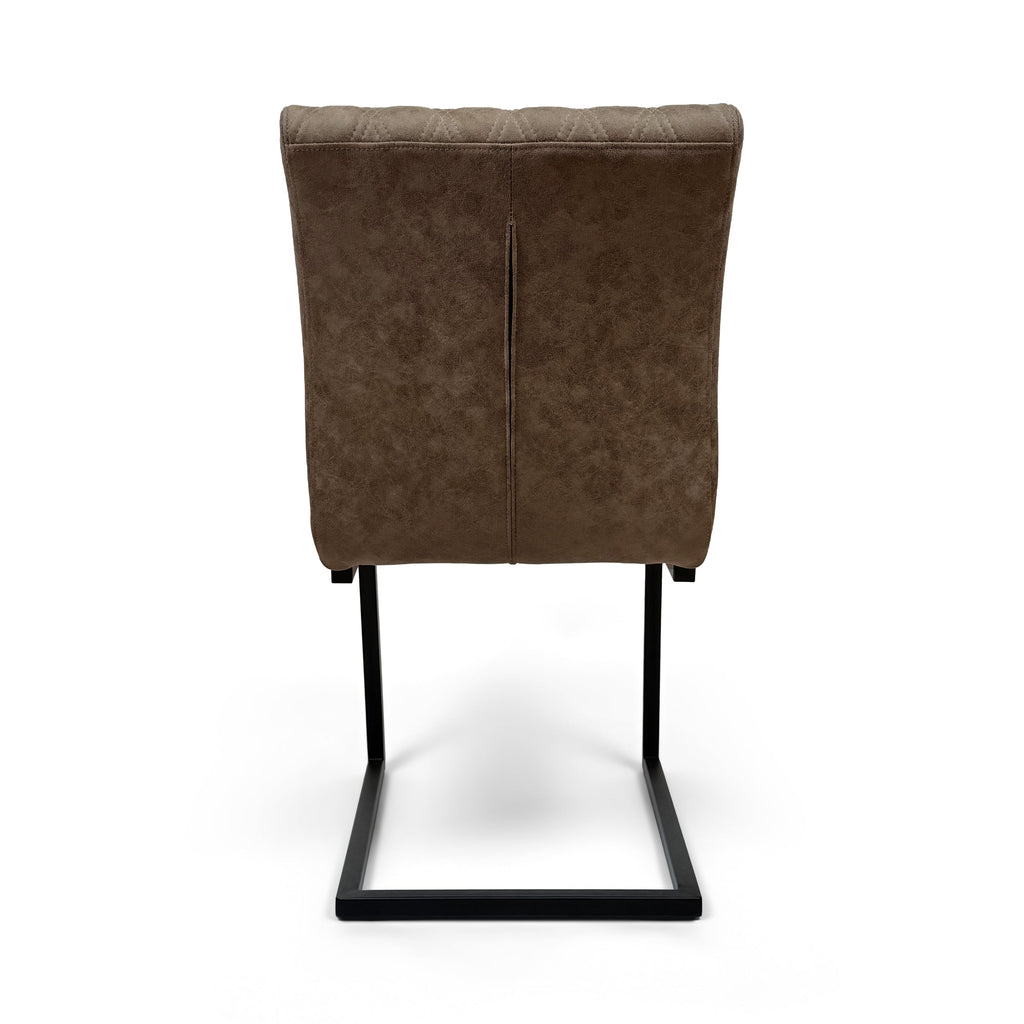 Ealing Industrial Dining Chair | Brown