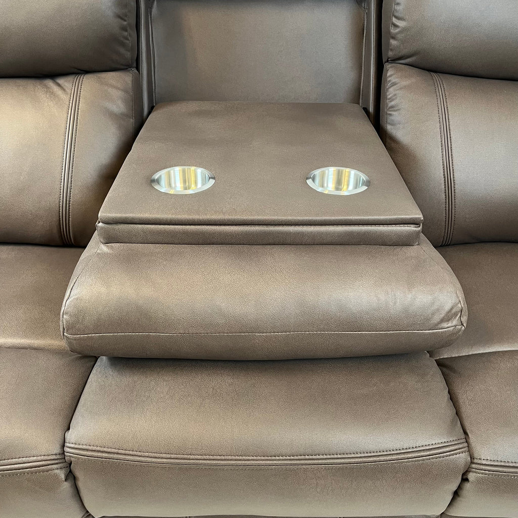 Ellena Chocolate Brown 3 Seater Sofa