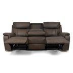 Ellena Chocolate Brown 3 Seater Sofa
