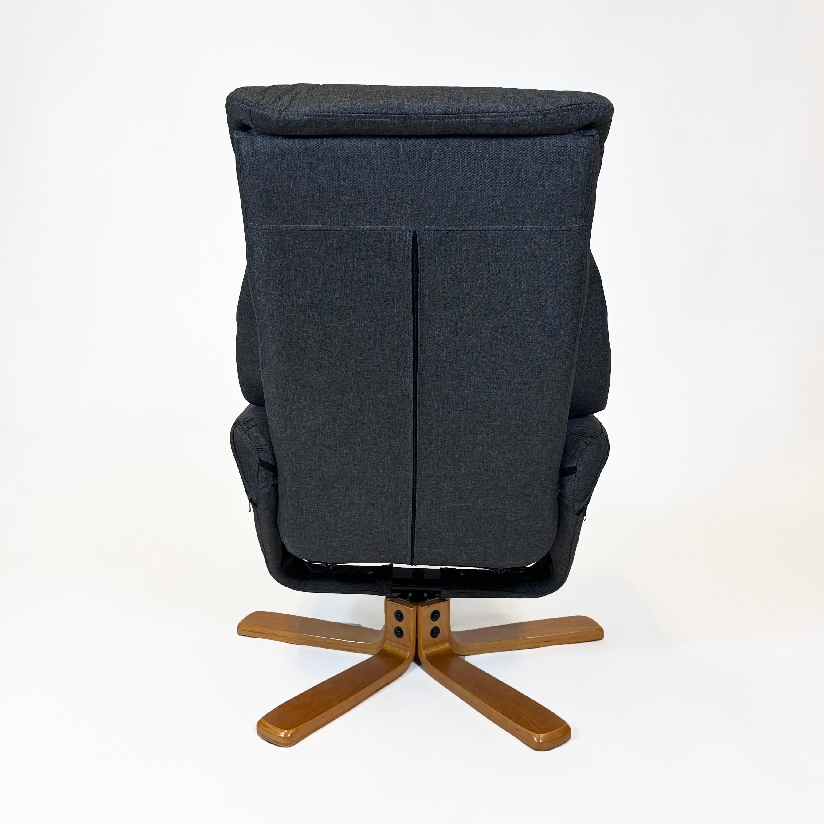 Florida Swivel Recliner & Footstool | Charcoal