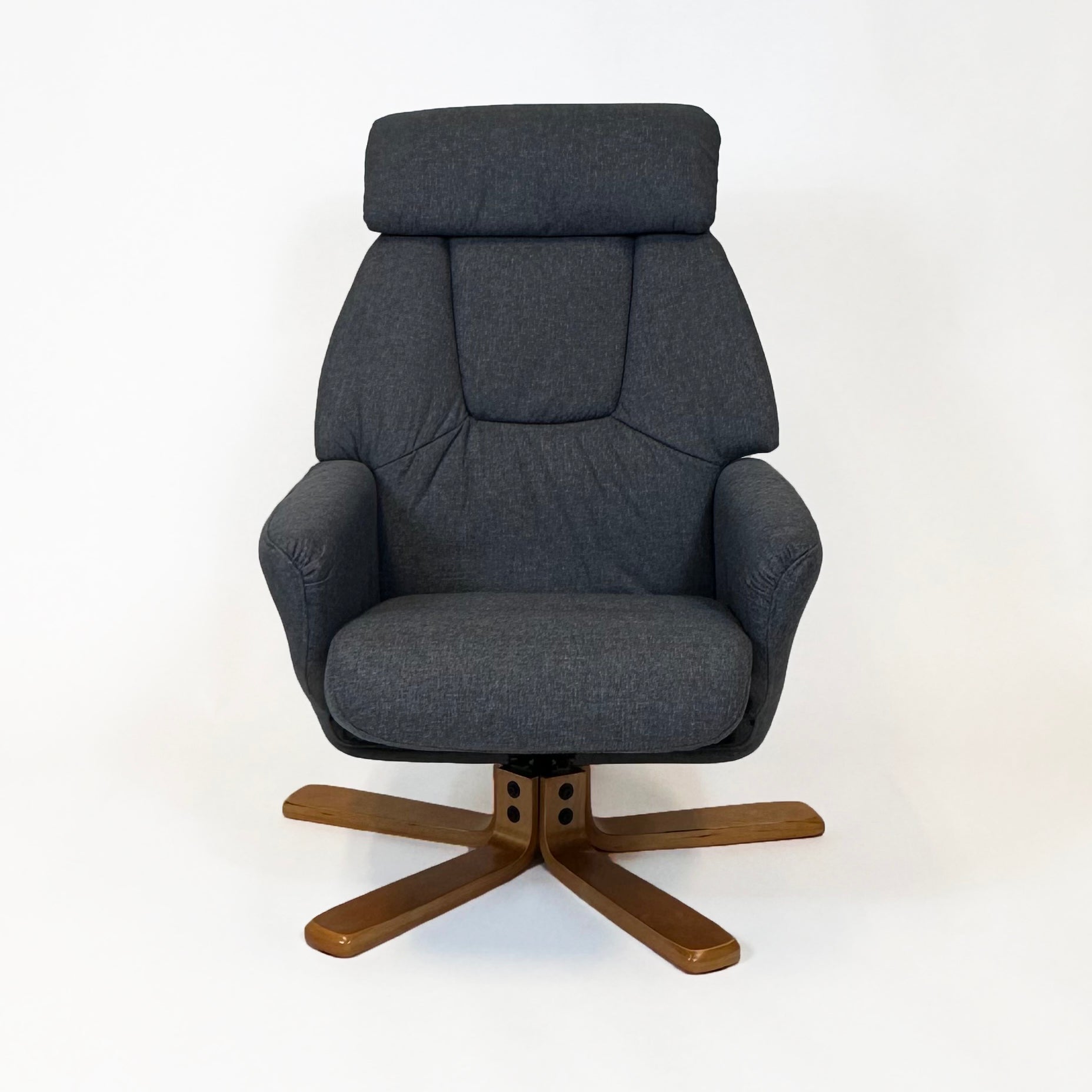 Florida Swivel Recliner & Footstool | Grey