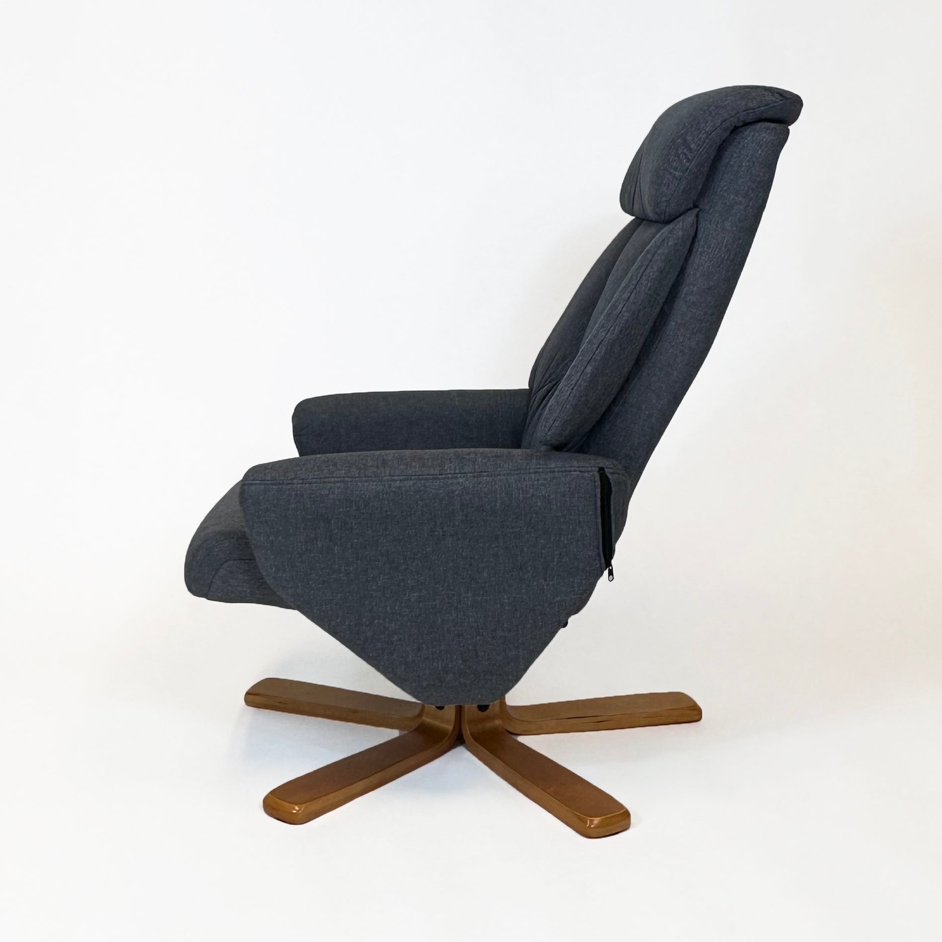 Florida Swivel Recliner & Footstool | Grey