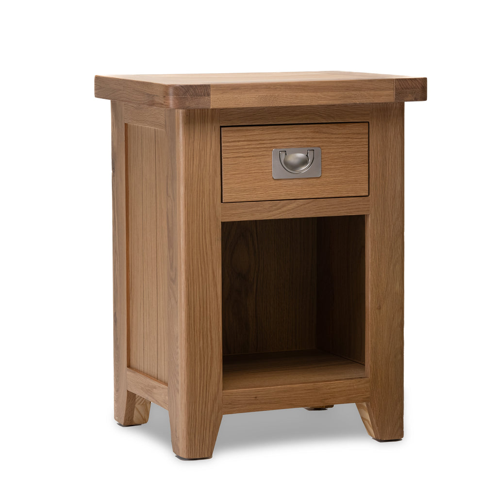 Gloucester Oak 1 Drawer Bedside Table