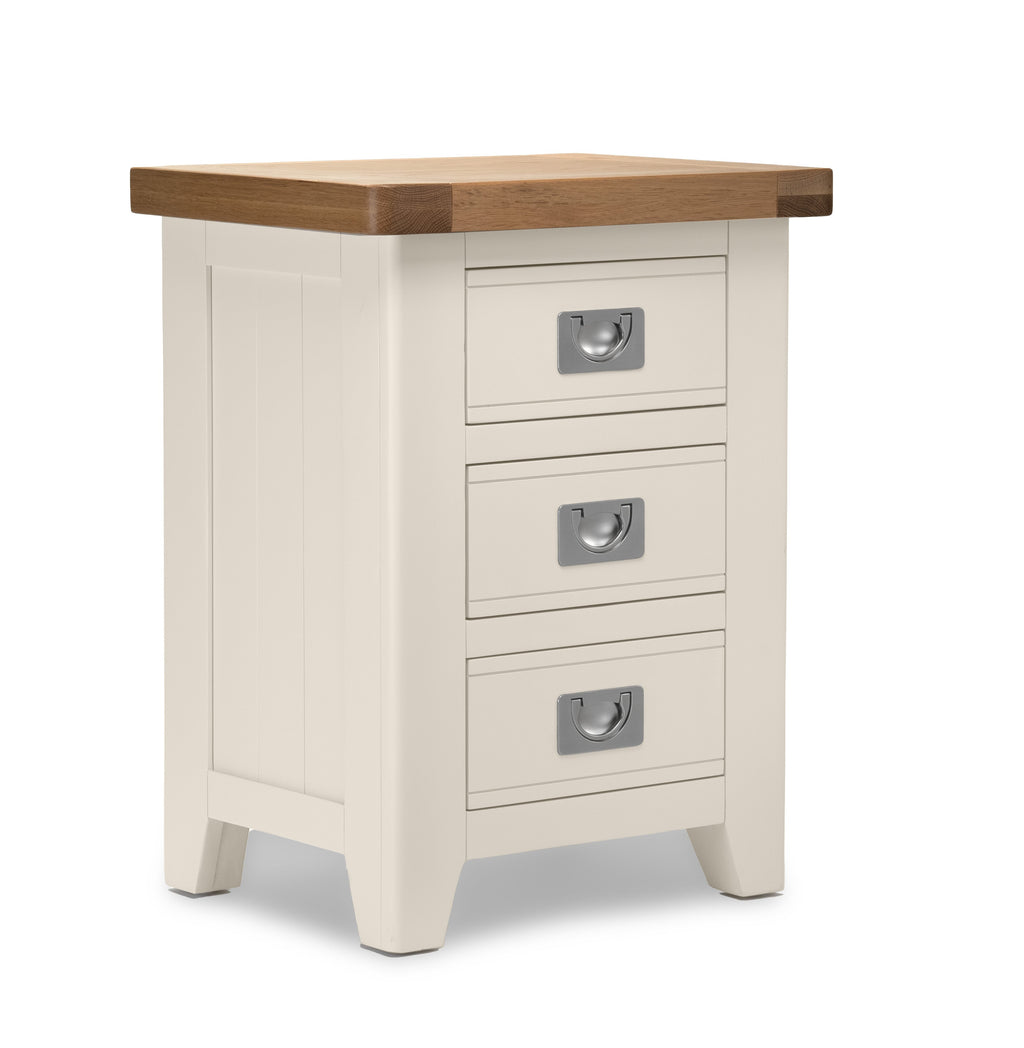 Gloucester Stone 3 Drawer Bedside Table