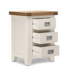 Gloucester Stone 3 Drawer Bedside Table
