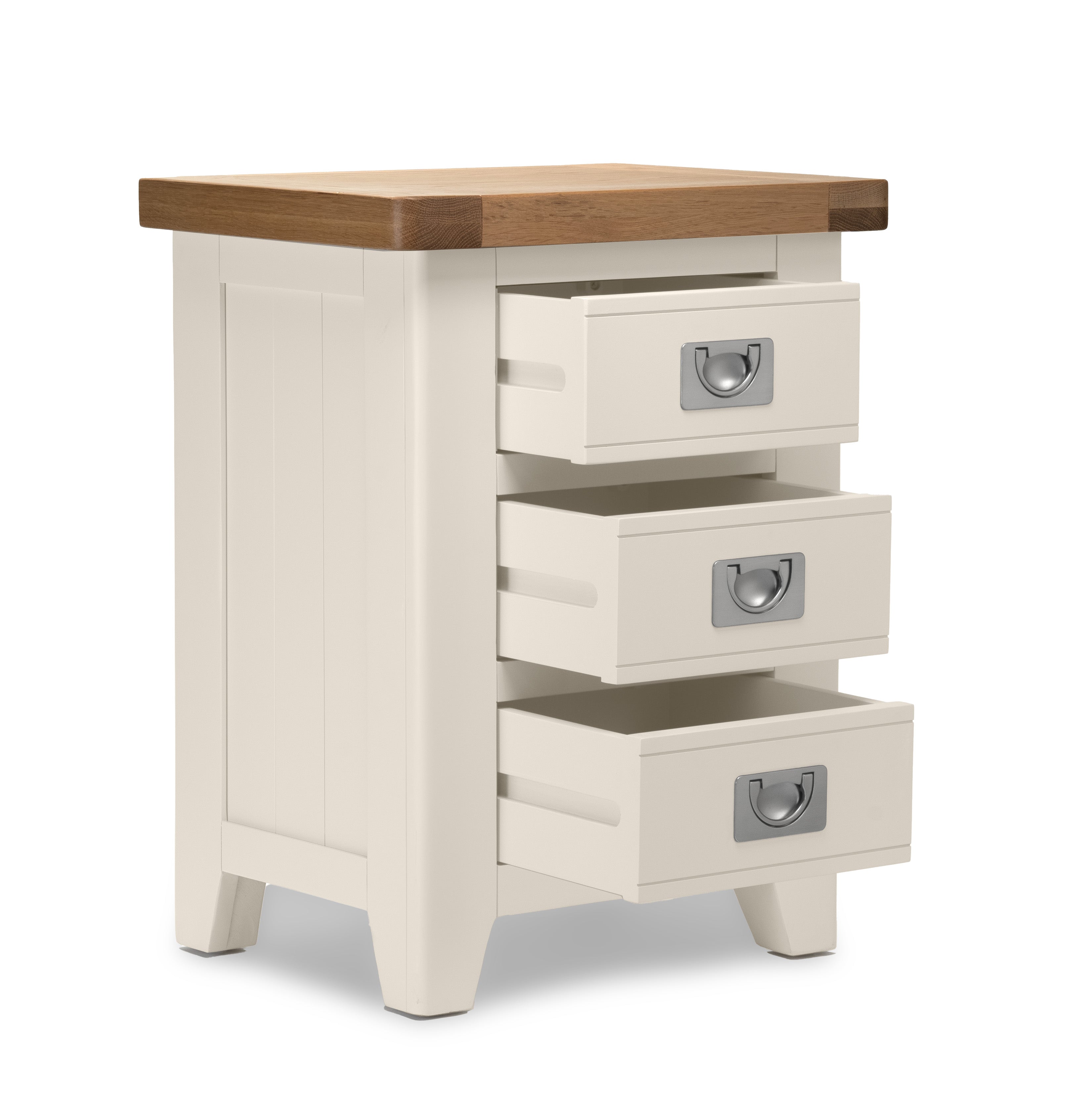 Gloucester Stone 3 Drawer Bedside Table
