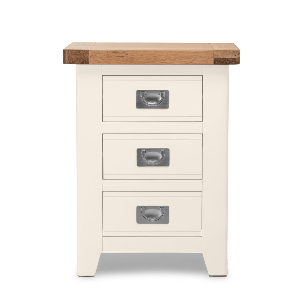 Gloucester Stone 3 Drawer Bedside Table