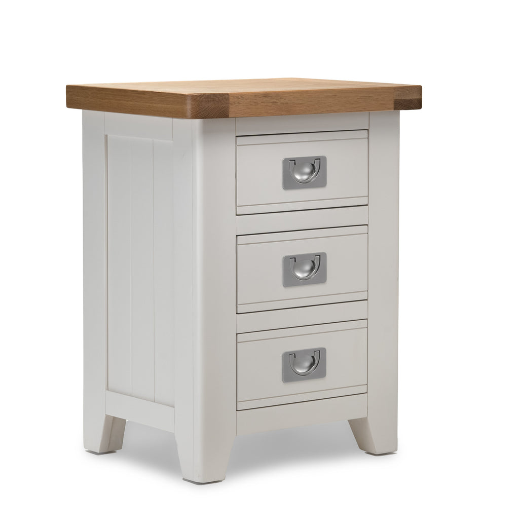 Gloucester Grey 3 Drawer Bedside Table