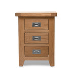 Gloucester Oak 3 Drawer Bedside Table