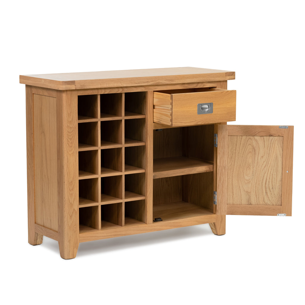 Gloucester Oak Small Wine Cabinet