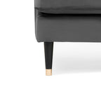 Grange Velvet Charcoal Grey 2 Seater Sofa