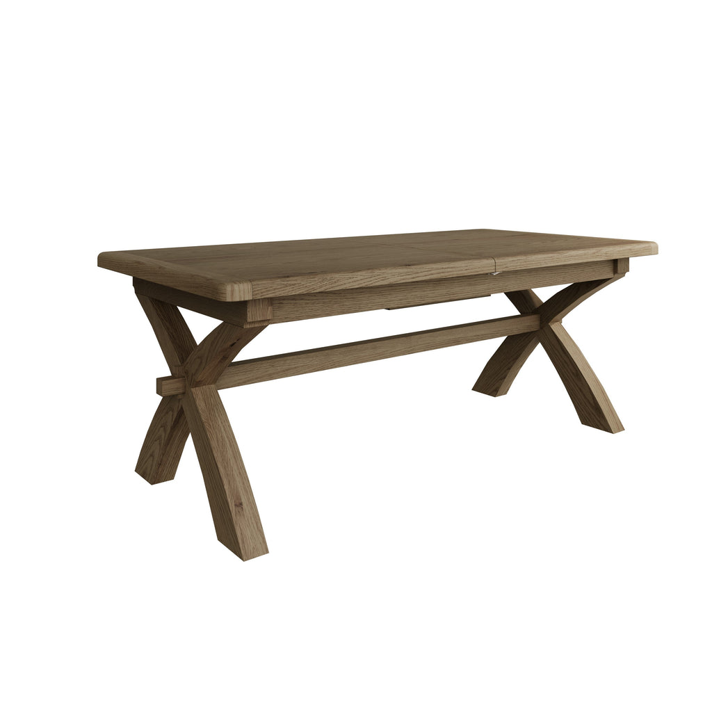 Hove Smoked Oak Large Extending Trestle Dining Table (2.0 m - 2.5 m)