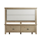 Hove Smoked Oak 5ft Kingsize Bed with Drawer Footboard