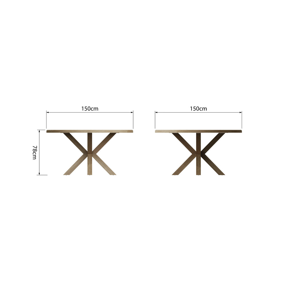 Hove Smoked Oak Large Round Dining Table