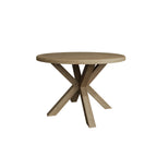 Hove Smoked Oak Small Round Dining Table