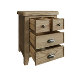Hove Smoked Oak Extra Large Bedside Cabinet