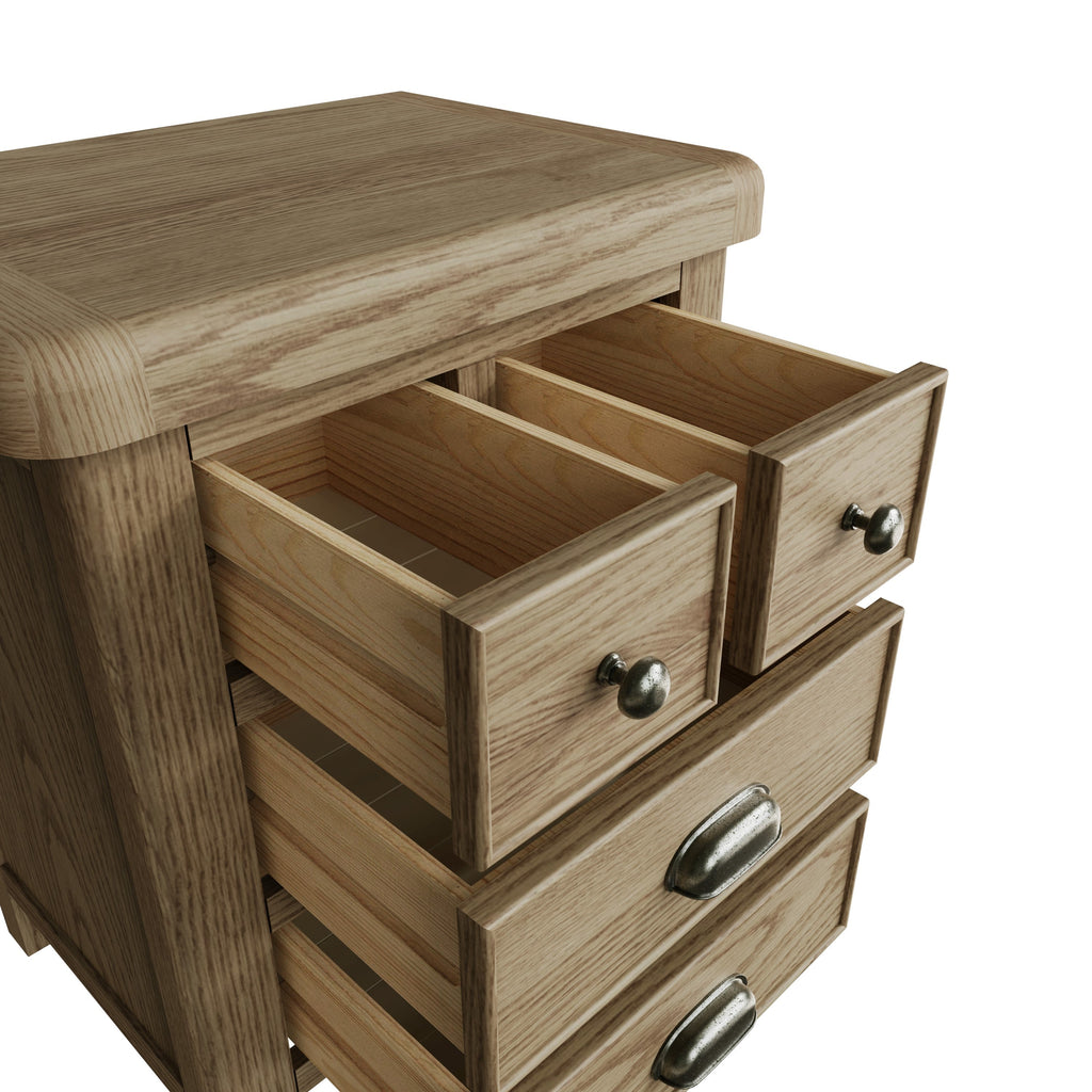 Hove Smoked Oak Extra Large Bedside Cabinet