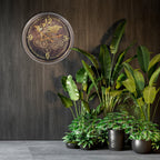 The Vintage World Map Gear Movement Wall Clock | 62 cm