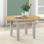 Gloucester Grey Round Extending Dining Table (1.1 m-1.5 m)