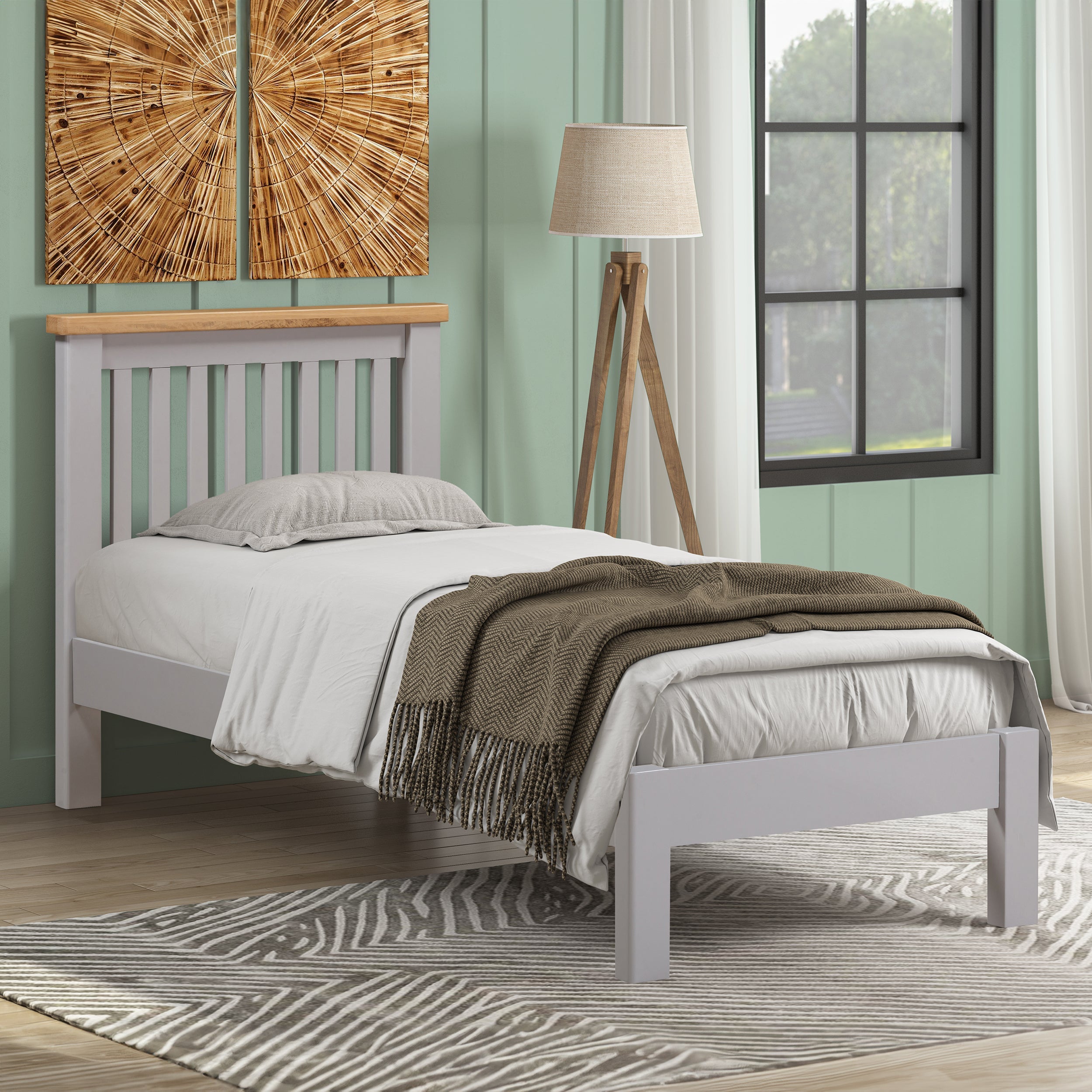 Gloucester Grey 3ft Single Bed