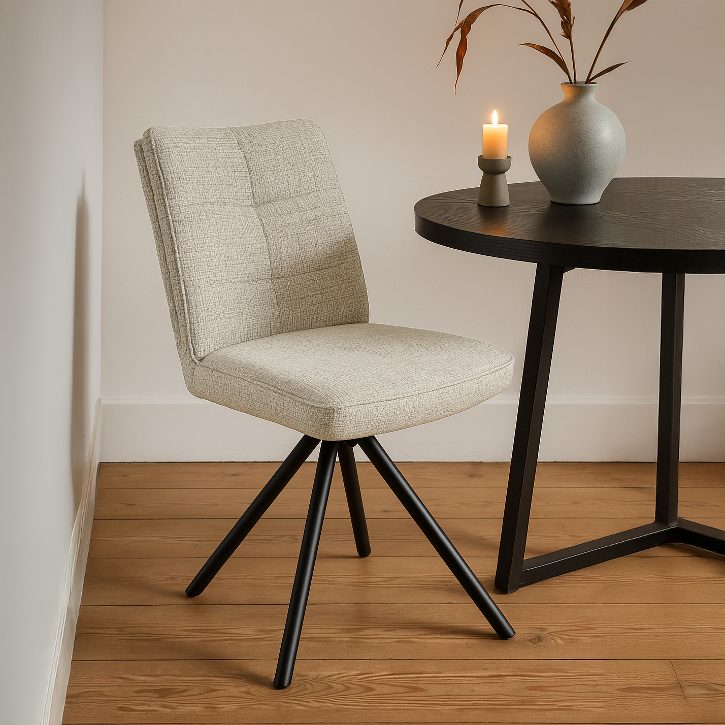 Houston Boucle Dining Chair | Beige