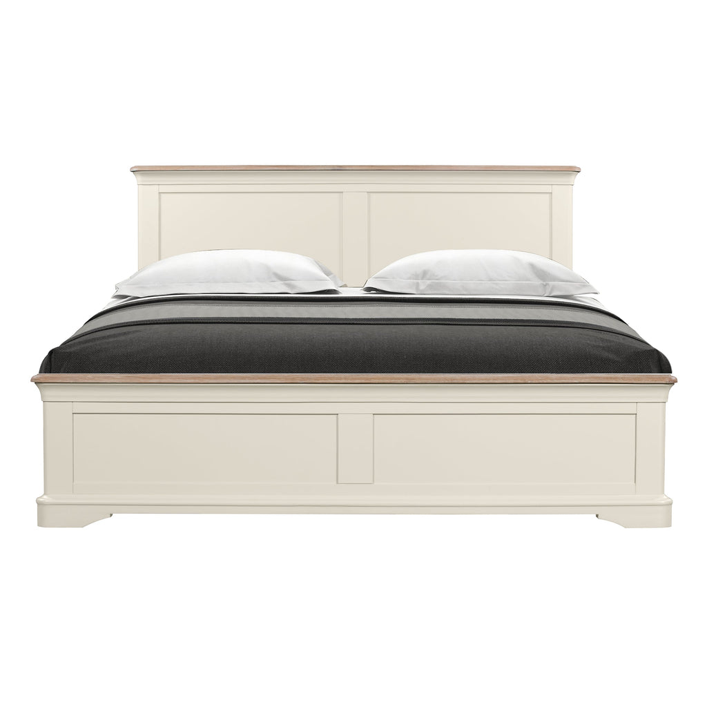 Brighton Warm White Painted 5ft Kingsize Bed - Grade B