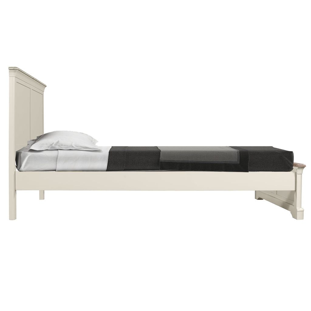 Brighton Warm White Painted 5ft Kingsize Bed - Grade B