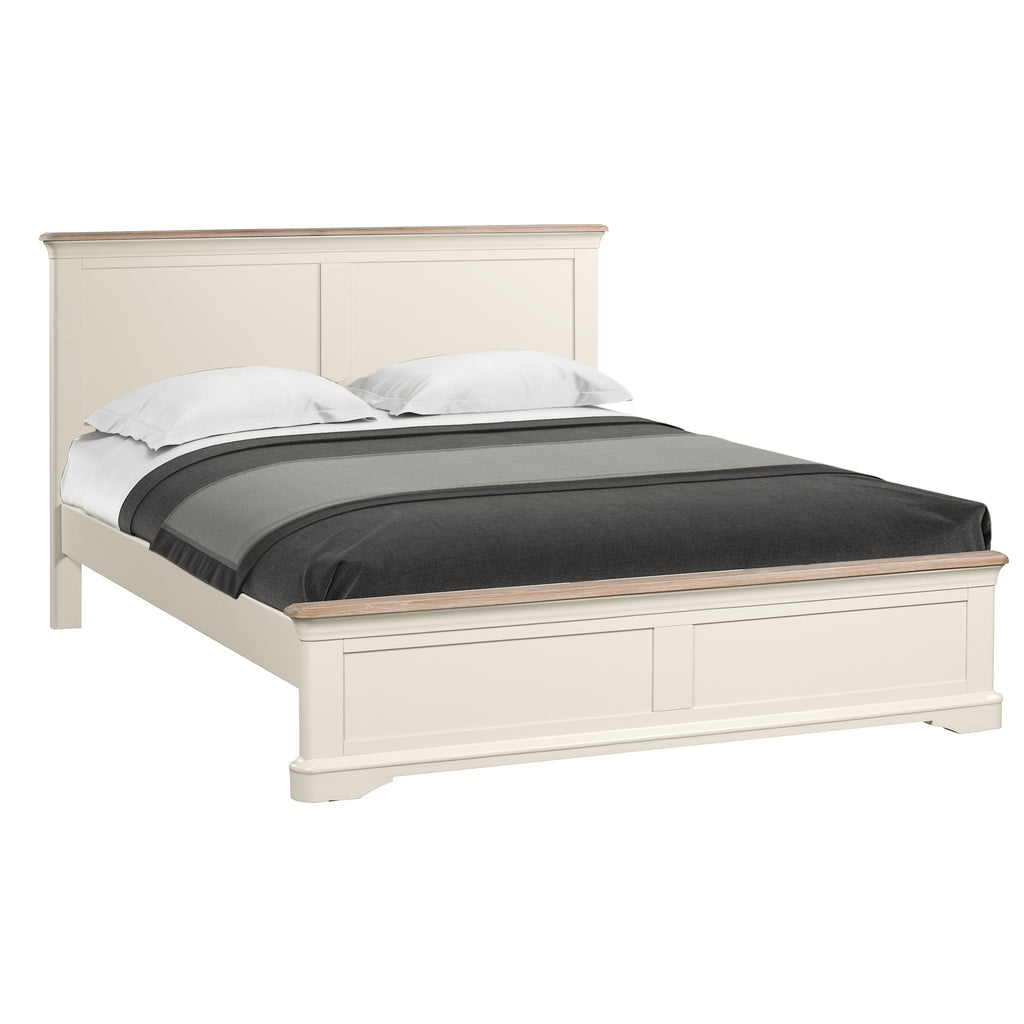 Brighton Warm White Painted 5ft Kingsize Bed - Grade B
