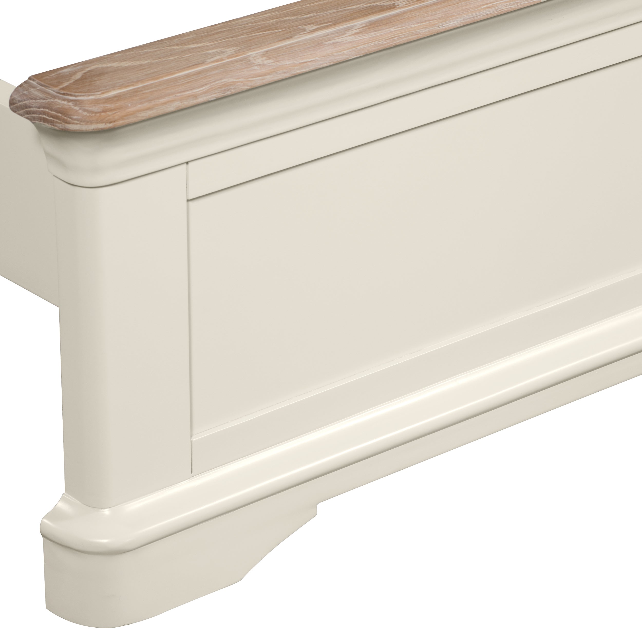 Brighton Warm White Painted 5ft Kingsize Bed - Grade B