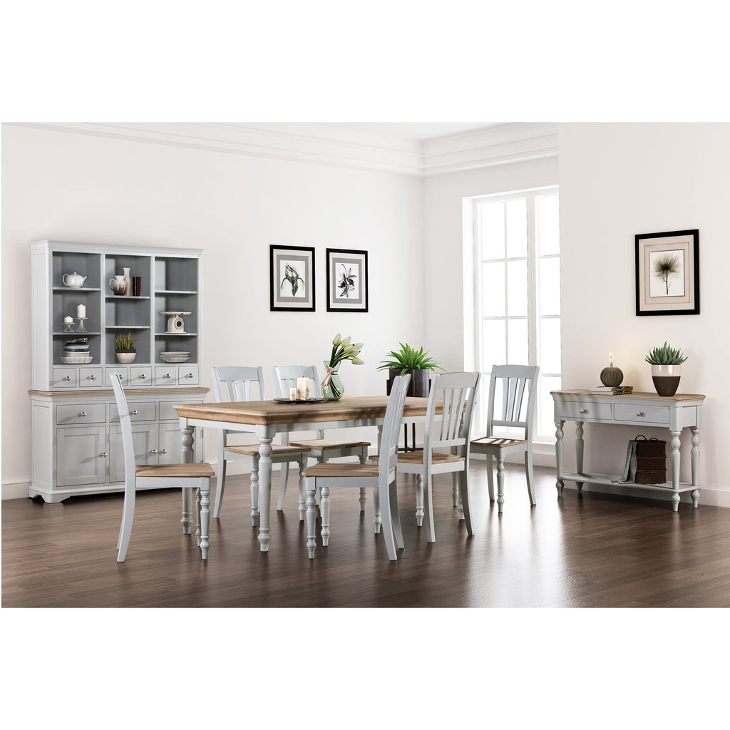 Brighton Grey Painted Extending Dining Table (1.4 m-1.8 m) - Grade B