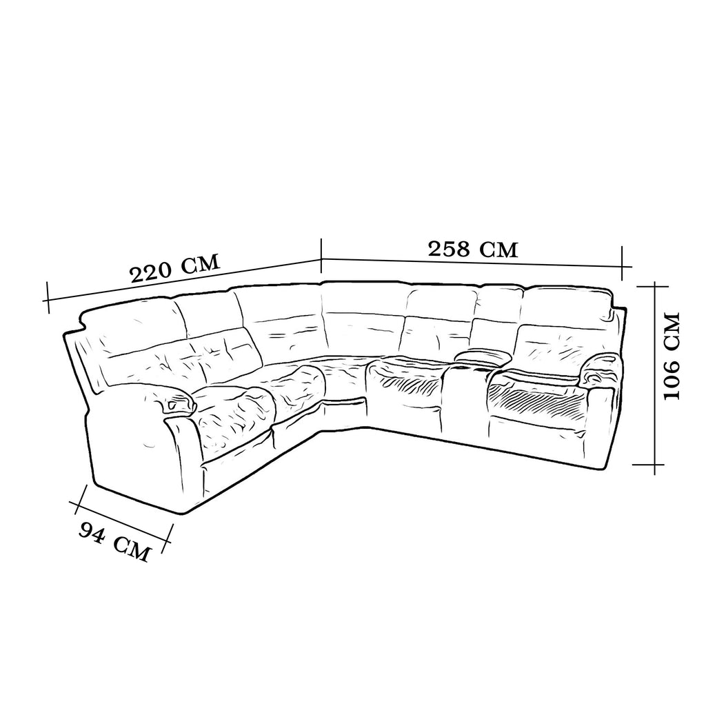 Kinsale Right Hand Corner Reclining Sofa