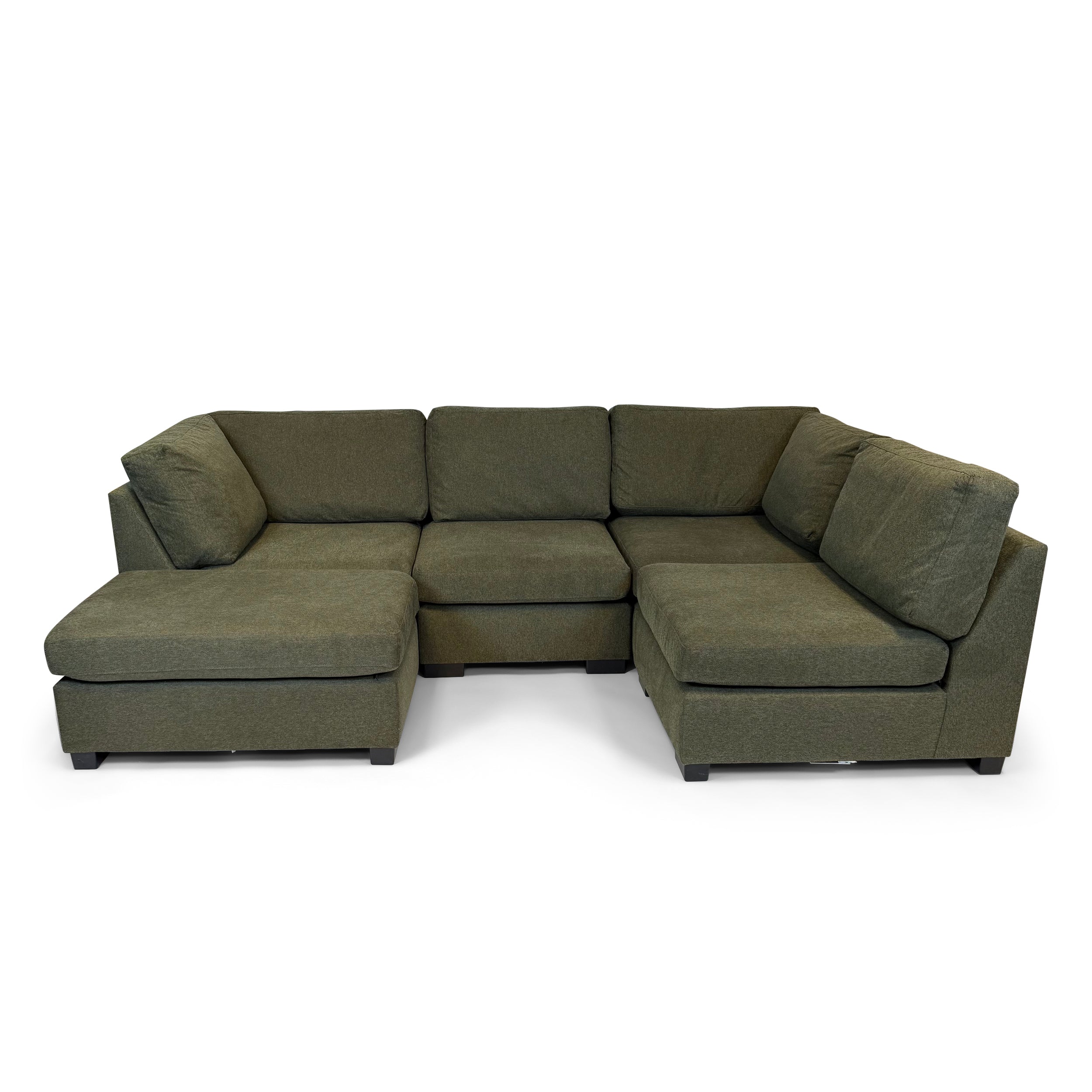 Knightsbridge Forest Green Full Corner Modular Sofa