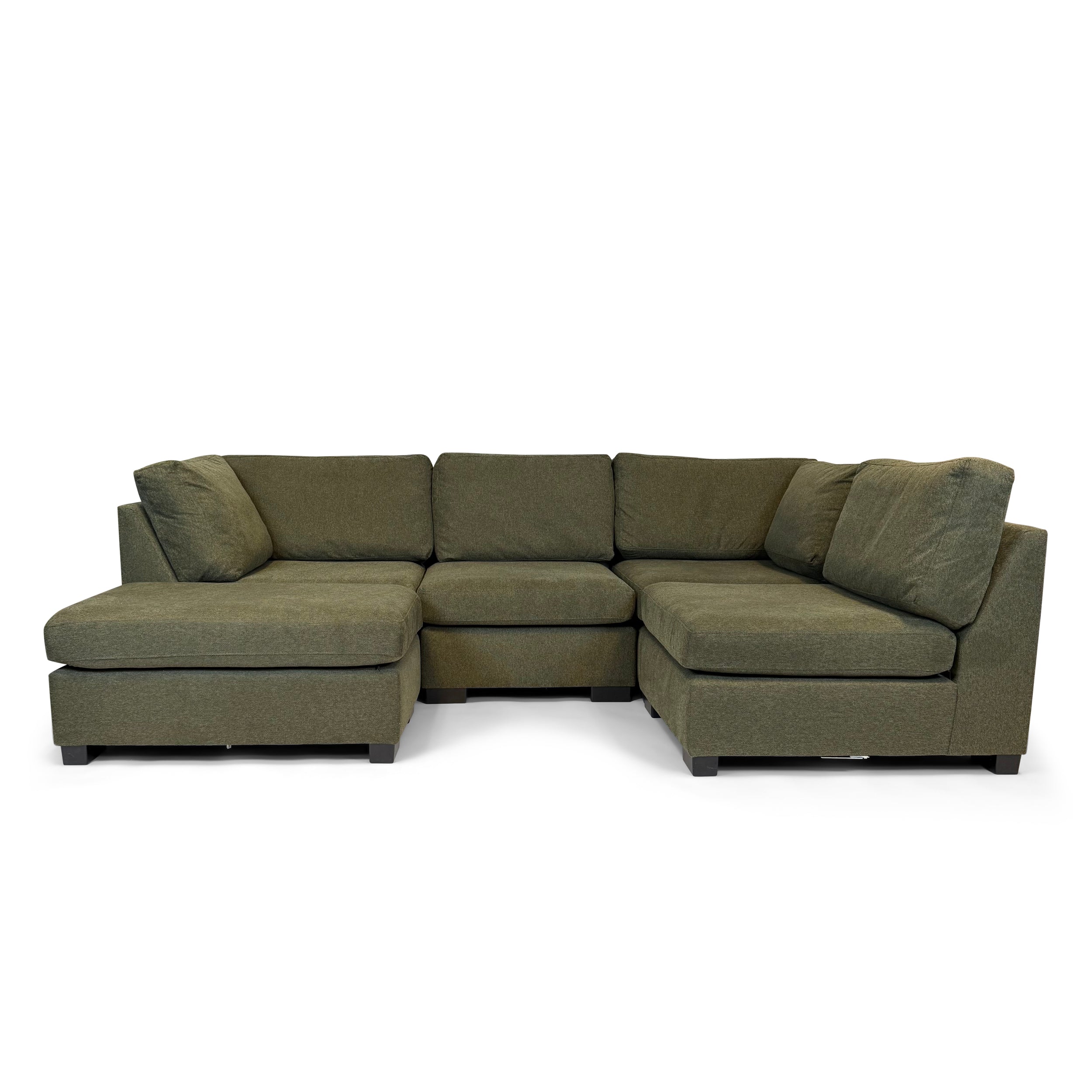 Knightsbridge Forest Green Full Corner Modular Sofa