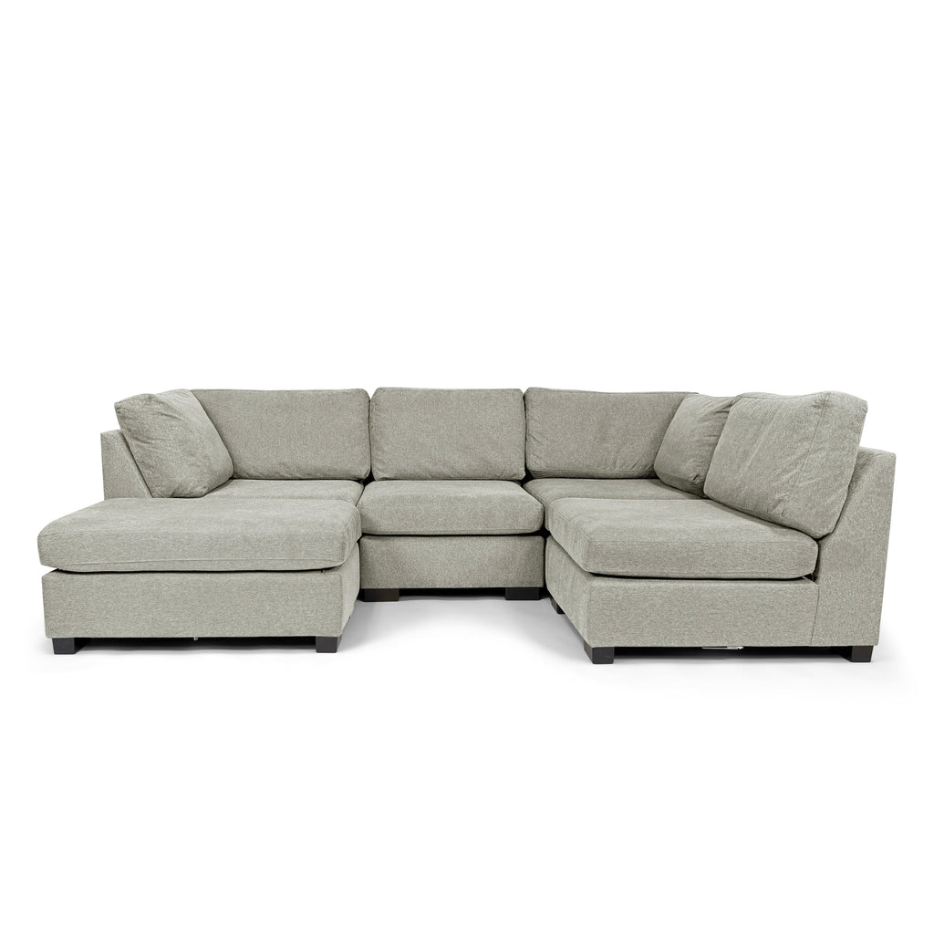 Knightsbridge Grey Full Corner Modular Sofa