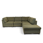 Knightsbridge Forest Green Full Corner Modular Sofa