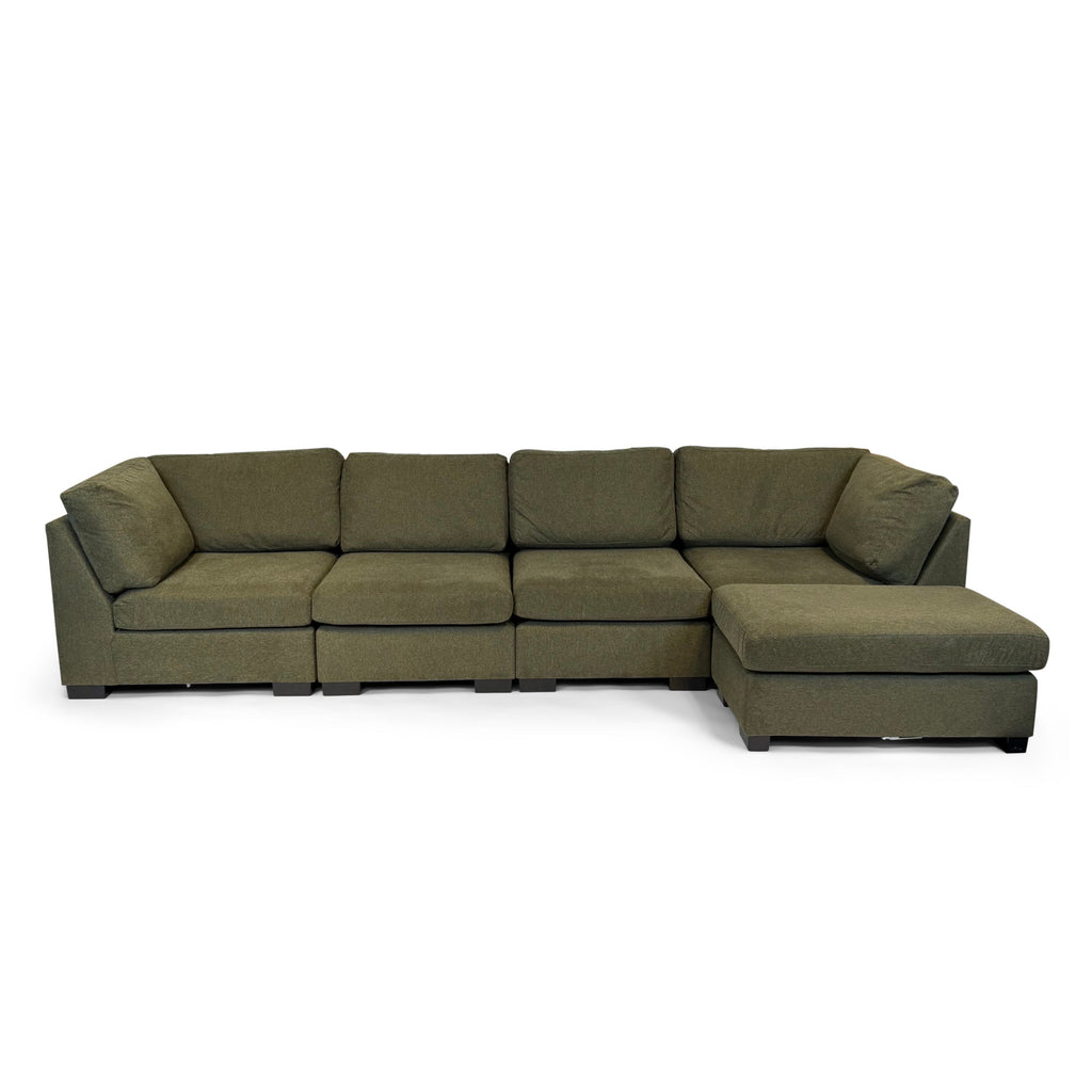 Knightsbridge Forest Green Full Corner Modular Sofa