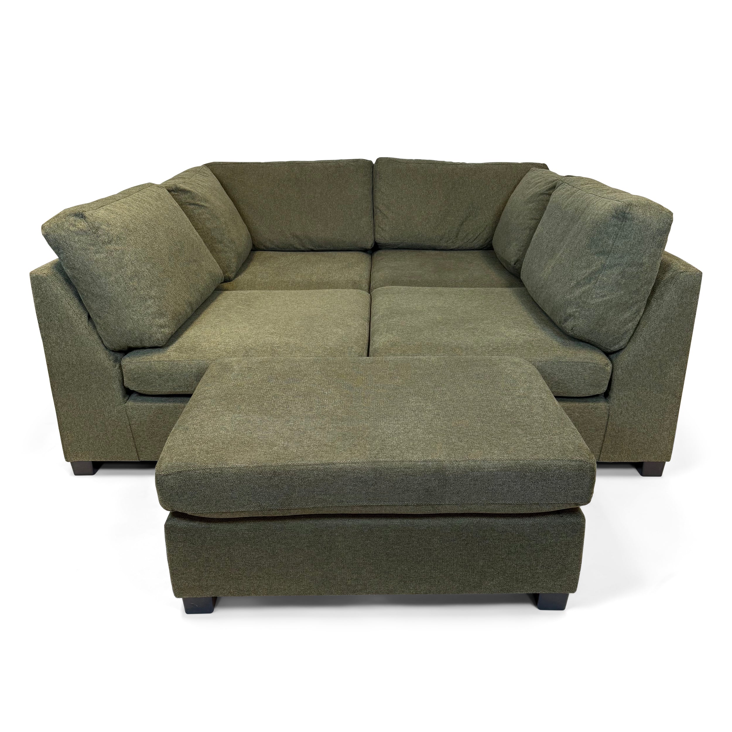 Knightsbridge Forest Green Full Corner Modular Sofa